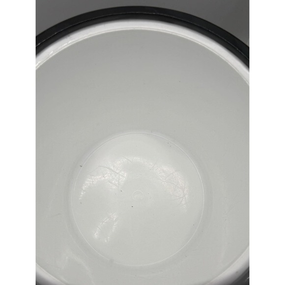 Vintage MCM Barware Green Marble Look Ice Bucket w Lid Lucite Handle Gold ~8" - Picture 10 of 11